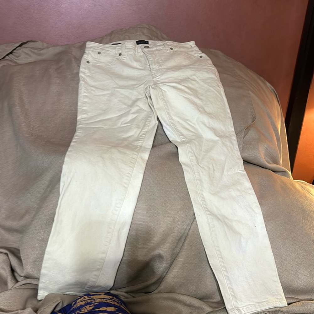 Talbots Cream Ankle Cropped Jeans